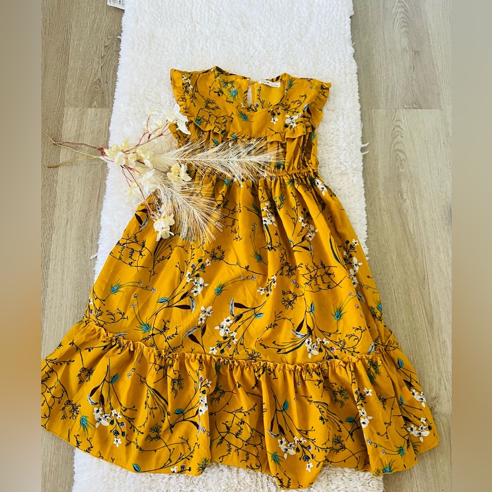 Floral Yellow Dress